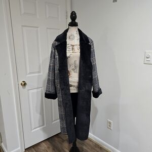 MELLODAY Women's Bleu and Brown Trench Coat